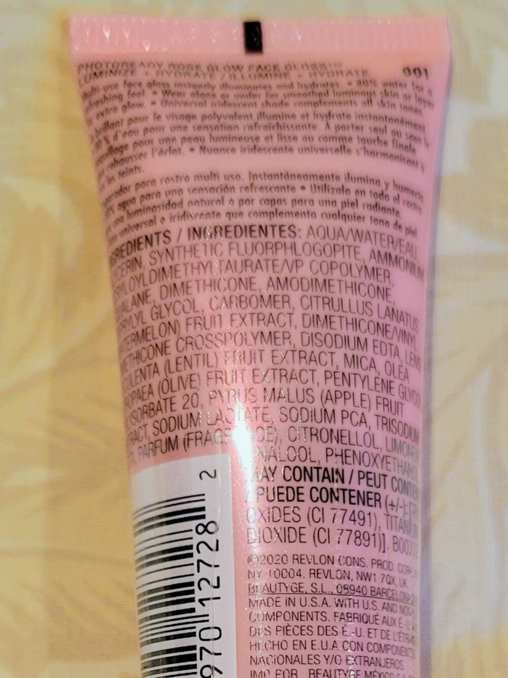 NWT Revlon Rose Glow Face Gloss - Picture 2 of 3